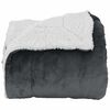 vidaXL Throw Blanket Dark Grey 130 x 150 cm Fleece