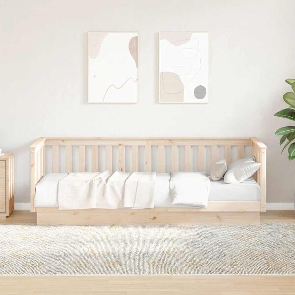 vidaXL Day Bed without Mattress 90x200 cm Solid Wood Pine