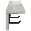vidaXL Wall-Mounted Coat Rack Concrete Grey 60 x 10.5 x 10.5 cm