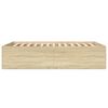 vidaXL Bed Frame without Mattress Sonoma Oak 140x200 cm