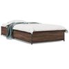 vidaXL Bed Frame without Mattress Brown Oak 90x190 cm Single