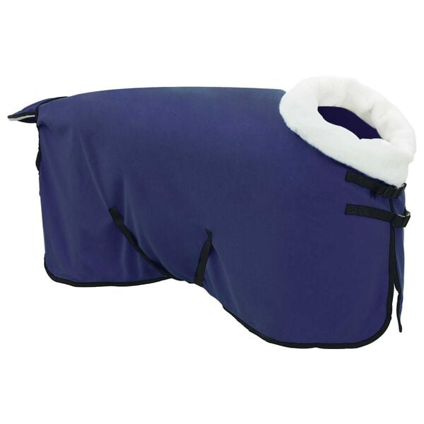 vidaXL Horse Blanket Navy Blue 85 cm Polar fleece