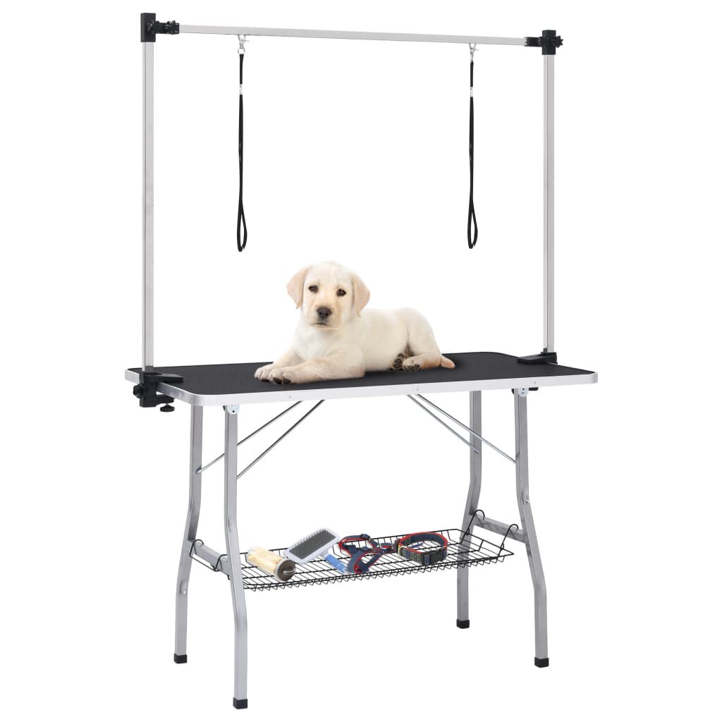 Master equipment adjustable clearance height grooming table
