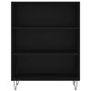 vidaXL Highboard Black 69.5x32.5x180 cm Engineered Wood