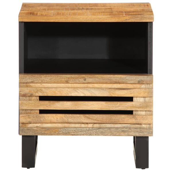 vidaXL Bedside Cabinets 2 pcs 40x33x46 cm Solid Wood Rough Mango
