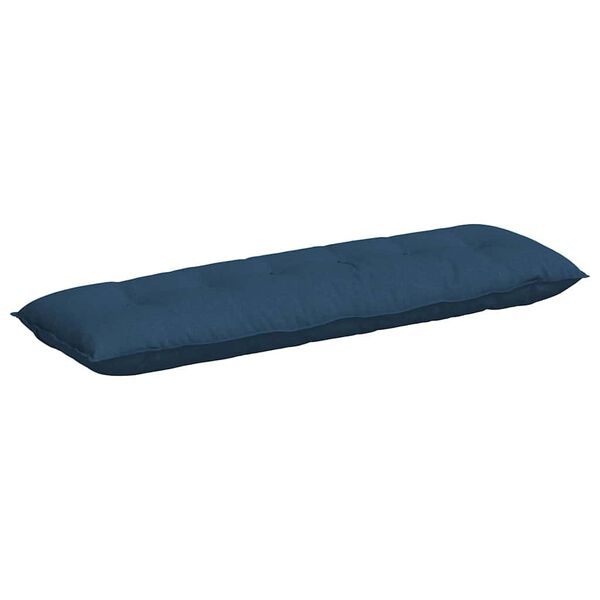 vidaXL Back Pillow Blue 160 x 19 x 50 cm Fabric