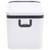 vidaXL Cool Box with Handle Black and White 18 L PP & PE
