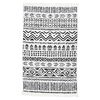 vidaXL Rug Black and White 160x230 cm Cotton