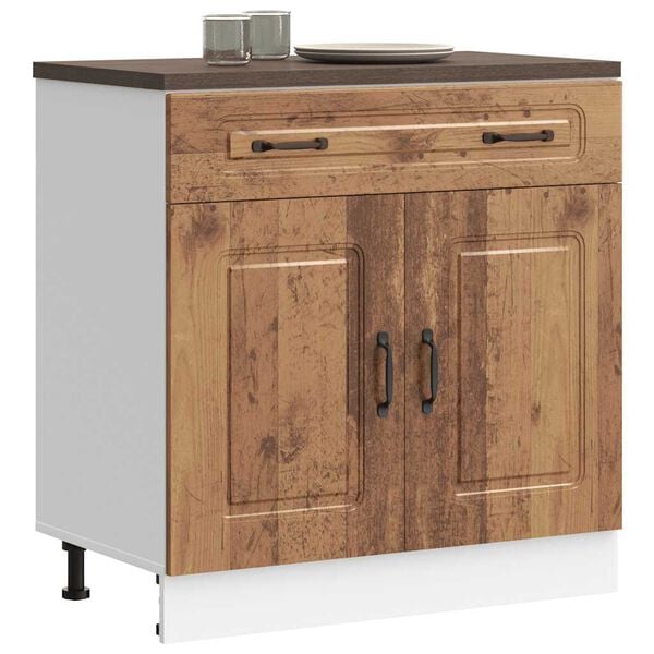 vidaXL Kitchen Base Cabinet Kalmar Old Wood Engineered Wood