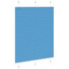 vidaXL Pleated Blind Blue 105x150 cm Fabric Width 104.4 cm Polyester