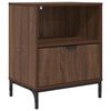 vidaXL Bedside Cabinet Brown oak 49 x 36 x 61 cm Engineered wood