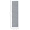 vidaXL Runner Rug BCF Grey 100x450 cm