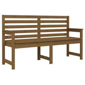 vidaXL Garden Bench Honey Brown 159.5x48x91.5 cm Solid Wood Pine