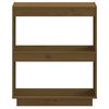 vidaXL Book Cabinet Honey Brown 60x35x71 cm Solid Wood Pine