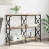 vidaXL Console Table Artisan Oak 100 x 28 x 80.5 cm Engineered Wood