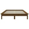 vidaXL Bed Frame without Mattress Honey Brown 140x190 cm Solid Wood