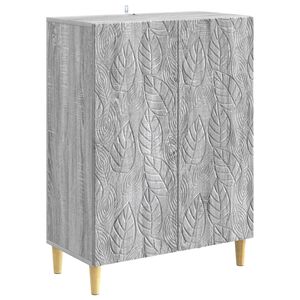 vidaXL Sideboard Grey Sonoma 66 x 34.5 x 90 cm Engineered Wood
