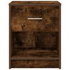 vidaXL Bedside Cabinet with Drawer Smoked Oak 40x34x50 cm