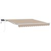 vidaXL Retractable Awning Manual Beige 350 x 250 cm Fabric and Steel