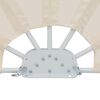 vidaXL Collapsible Terrace Side Awning Cream 200 cm