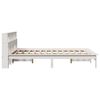 vidaXL Bed Frame without Mattress White 150x200 cm King Size Solid Wood Pine