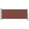 vidaXL Patio Retractable Side Awning 100x300 cm Brown
