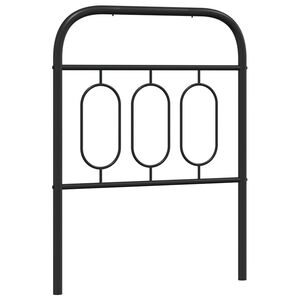 vidaXL Metal Replace Headboard Black 75 cm