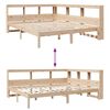 vidaXL Bookcase Bed without Mattress 160x200 cm Solid Wood Pine