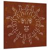 vidaXL Garden Wall Decoration 55x55 cm Corten Steel Sun Design