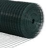 vidaXL Fence Post Green 10 x 1.5 m (12 x 12 mm mesh) Steel