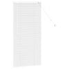vidaXL Window Blind with Curtains Manual White Aluminium