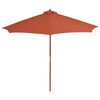 vidaXL Garden Parasol with Wooden Pole 300 cm Terracotta