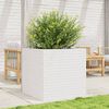 vidaXL Garden Planter White 70x70x68.5 cm Solid Wood Pine