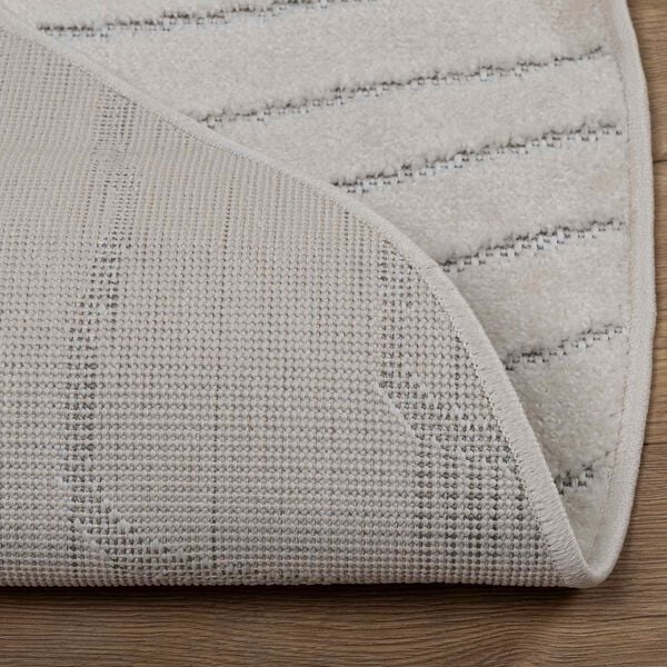 vidaXL Area Rugs Round Cream &Oslash; 120 CM