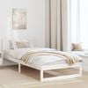 vidaXL Bed Frame with Headboard White 90 x 190 cm Solid Pine Wood