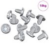 vidaXL Lock Screws Plain 19149 pcs Silver Iron