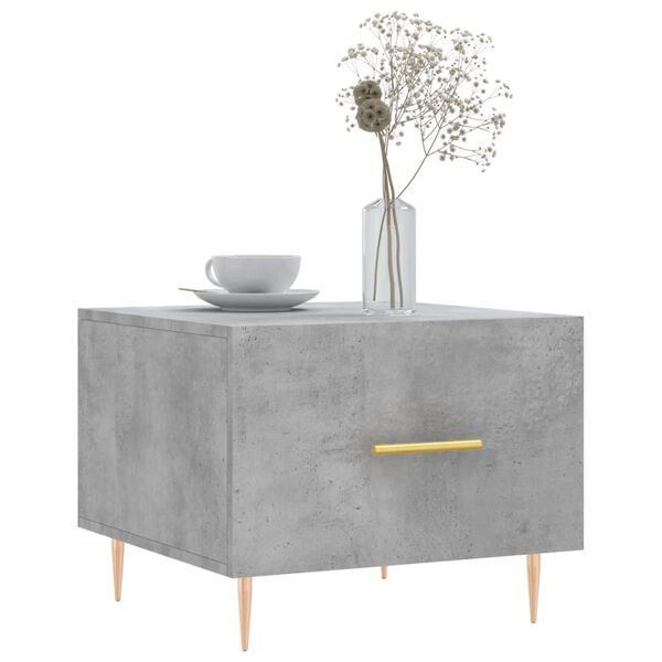 vidaXL Coffee Table Concrete Grey 50x50x40 cm Engineered Wood