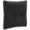 vidaXL Back Cushion PUTTEN 100% Polyester Black 40 x 40 x 10 cm