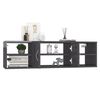 vidaXL Wall Shelf High Gloss Grey 102x30x29 cm Engineered Wood