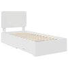 vidaXL Bed Frame with Headboard White 90 x 190 cm Engineered Wood