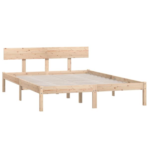 vidaXL Bed Frame without Mattress Solid Wood Small Double