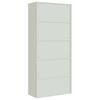 vidaXL File Cabinet Light Grey 90x40x200 cm Steel