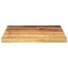 vidaXL Table Top 40x40x2.5 cm Square Solid Wood Rough Mango