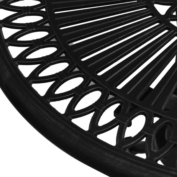 vidaXL Garden Table Black 62x62x65 cm Cast Aluminium