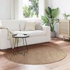 vidaXL Area Rugs Round Moire Natural &Oslash; 200 CM