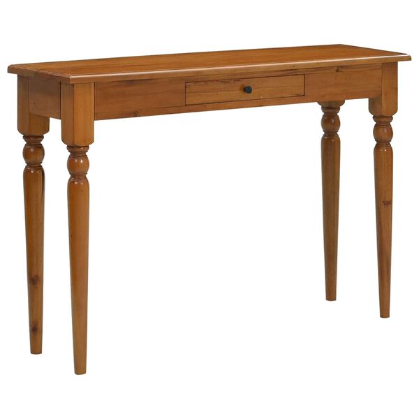 vidaXL Console Table 110x30x75 cm Solid Mahogany Wood