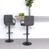 vidaXL Bar Stools 2 pcs Dark Grey Velvet