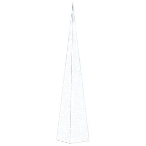 vidaXL Acrylic Decorative LED Light Cone Cold White 90 cm
