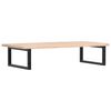 vidaXL Basin Shelf Wall Mounted Steel and Solid Wood Oak