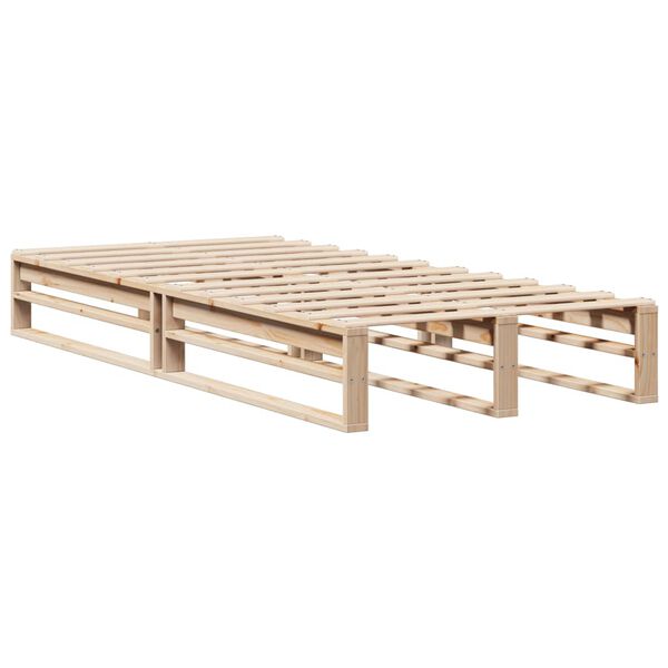 vidaXL Bed Frame without Mattress 90x190 cm Single Solid Wood Pine
